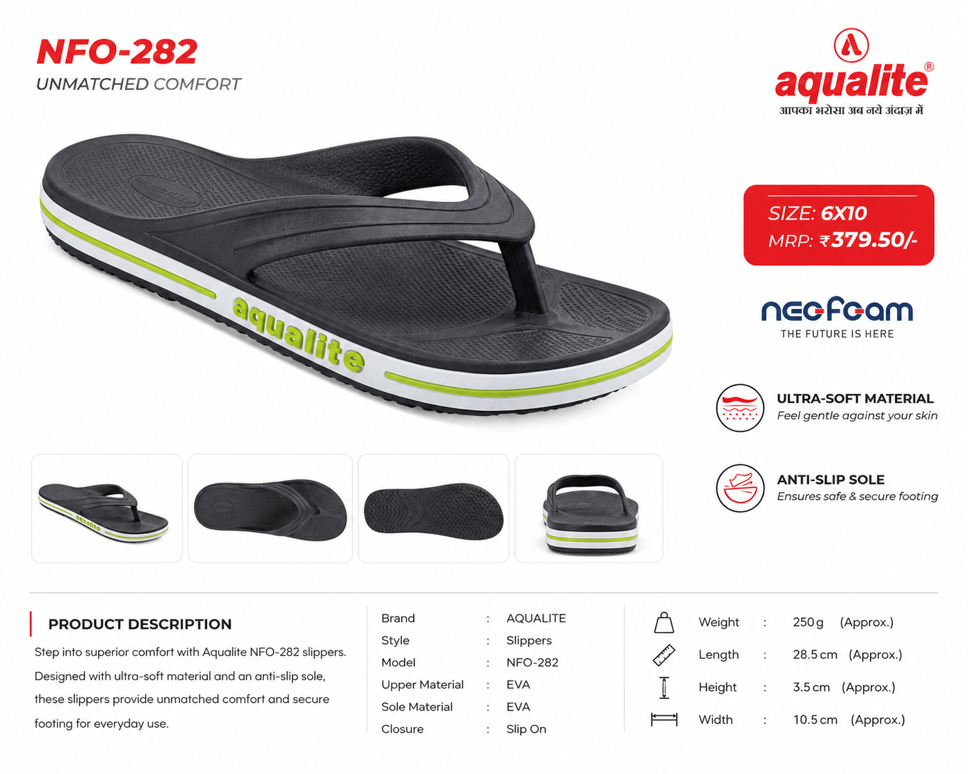Aqualite NFO -282 Slippers - Image 4