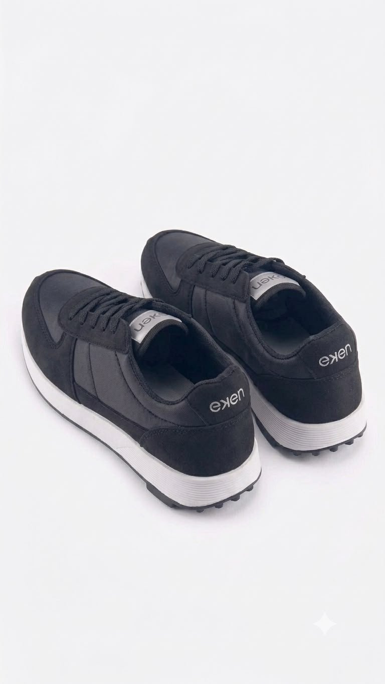 eeken by Paragon Men's Black Casual Sneakers - Image 4